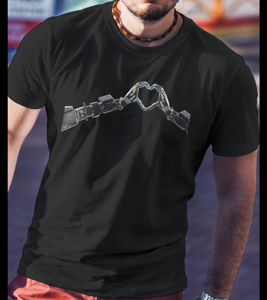 Tesla Shop Men's AI Day Robotic Arms Heart Formation T-Shirt