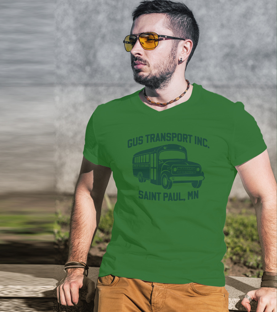 Gus Transport Inc Saint Paul MN Vintage Bus T-Shirt