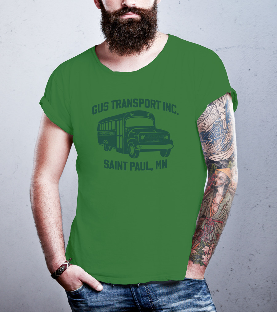 Gus Transport Inc Saint Paul MN Vintage Bus T-Shirt
