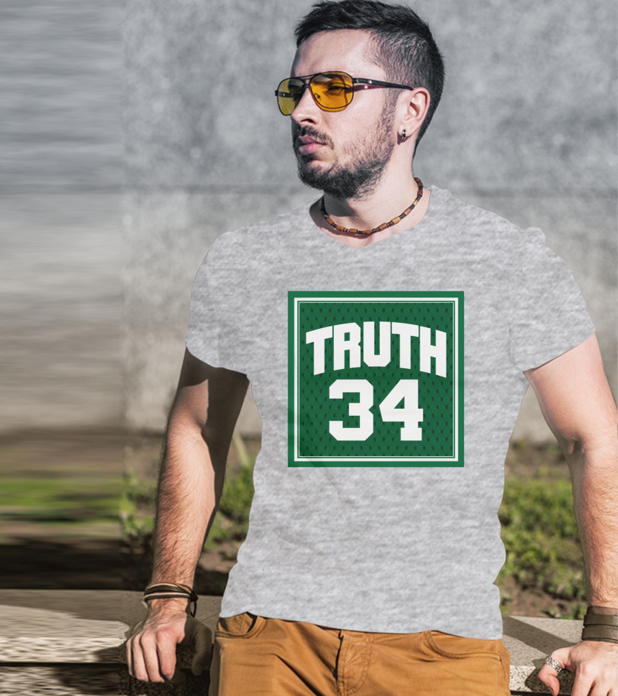 Boston Celtics Truth 34 Green Jersey T-Shirt