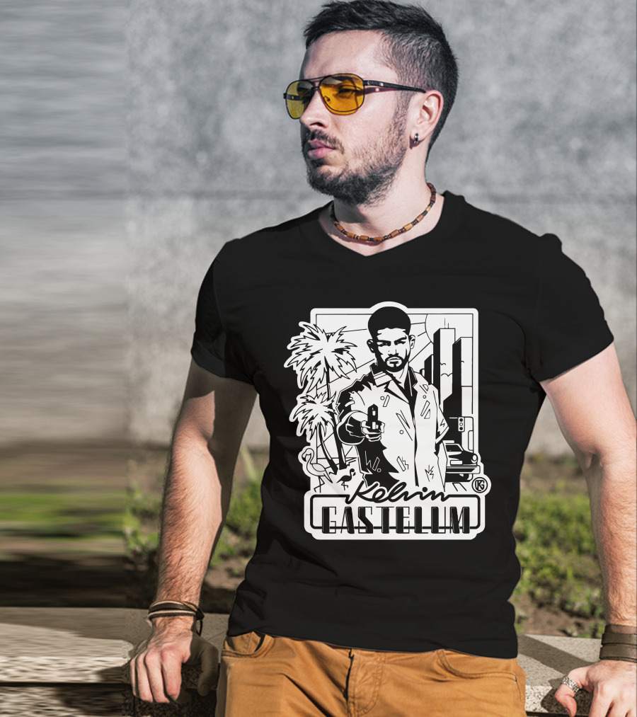 Kelvin Gastelum Urban Noir Street Scene T-Shirt
