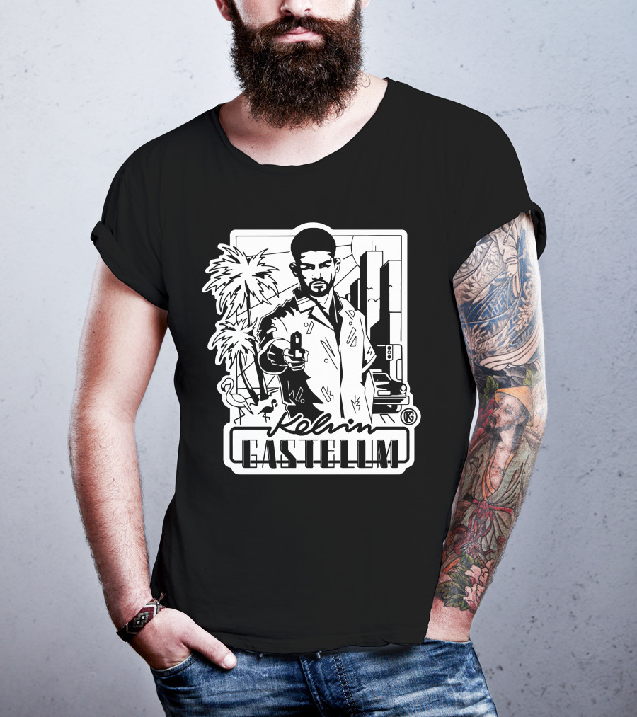 Kelvin Gastelum Urban Noir Street Scene T-Shirt