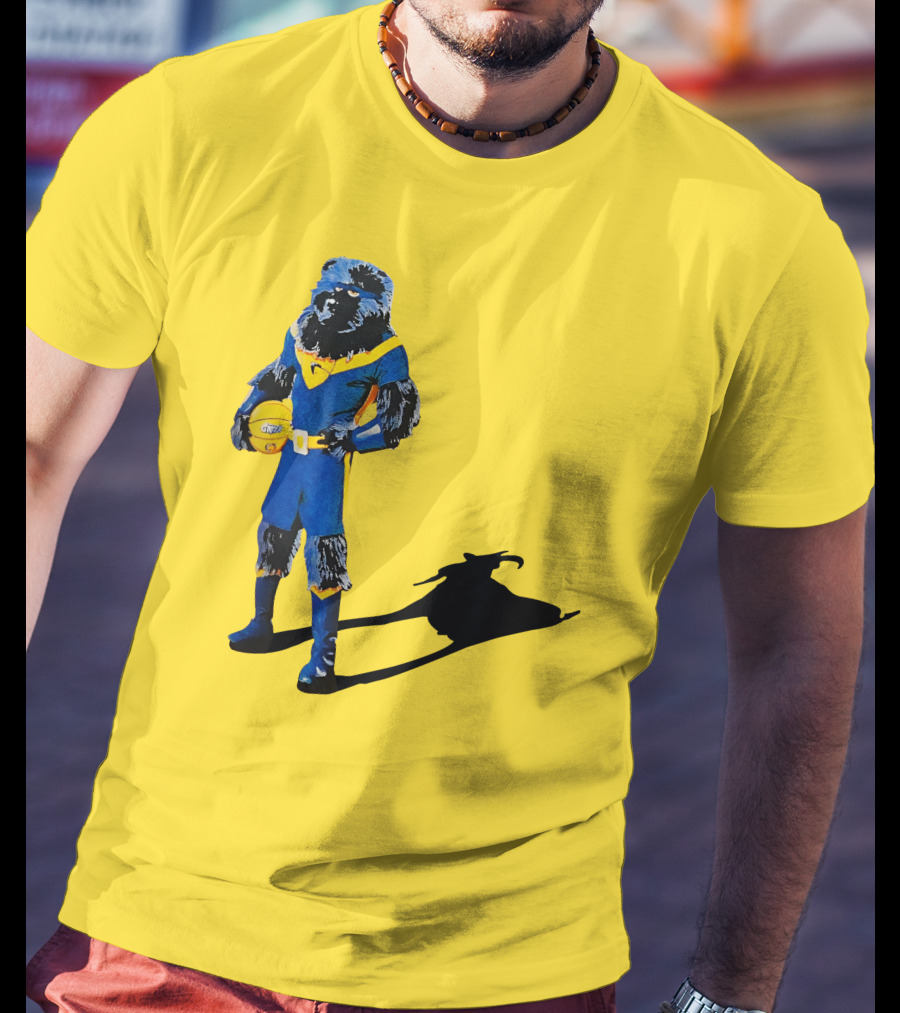Grizzlies Bear Holding Basketball With Shadow T-Shirt