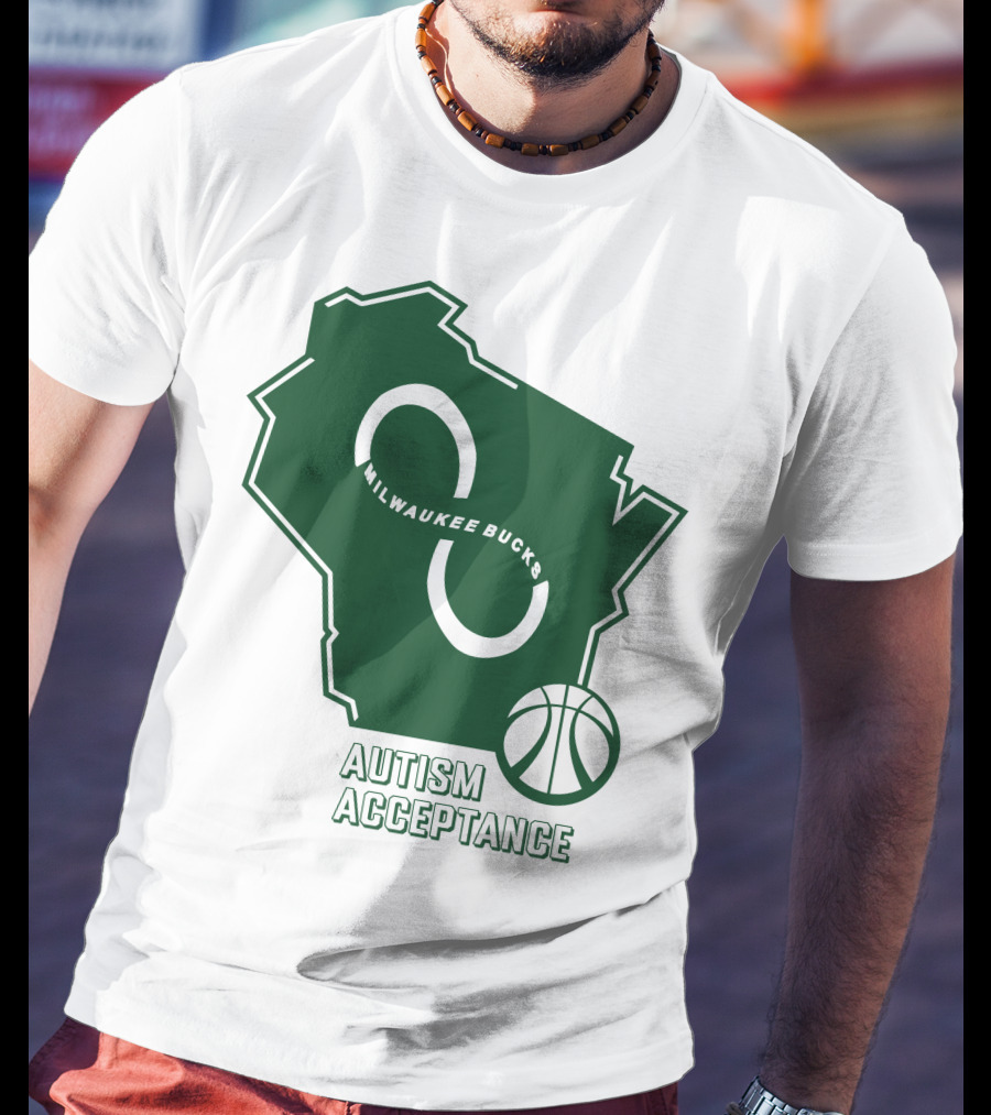 Aj Green Milwaukee Bucks Autism Acceptance T-Shirt