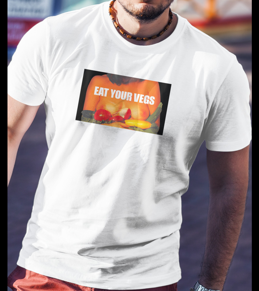 Jenna Lynn Meowri Eat Your Vegs Veggies Tomatoes Zucchini Peppers T-Shirt