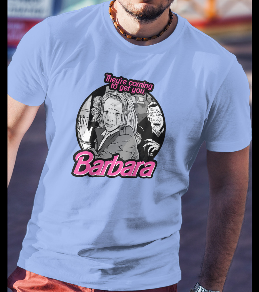 They're Coming To Get You Barbara Horror Scene Comic T-Shirt