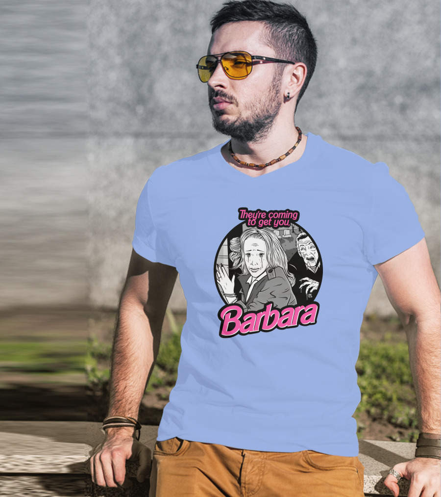 They're Coming To Get You Barbara Horror Scene Comic T-Shirt