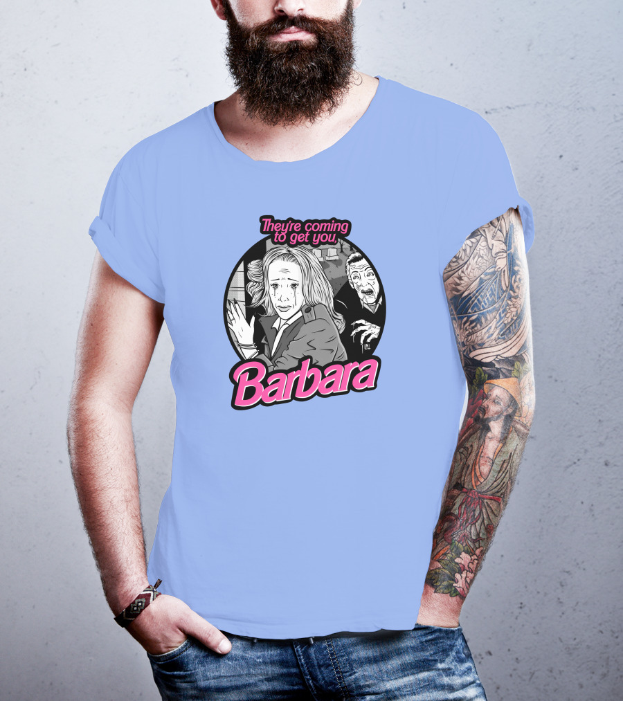 They're Coming To Get You Barbara Horror Scene Comic T-Shirt