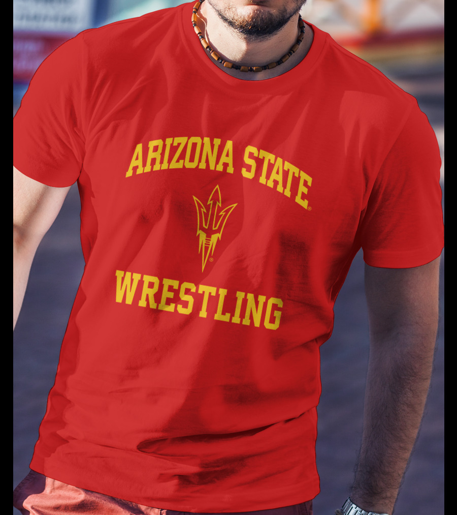 Arizona State Sun Devils Wrestling Fork T-Shirt