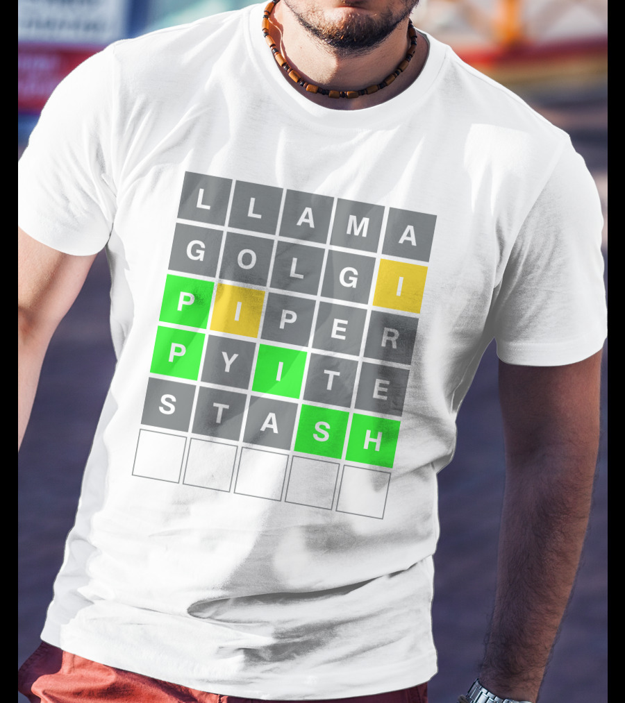 David Steinberg Phish Wordle Llama Golgi Piper Stash T-Shirt