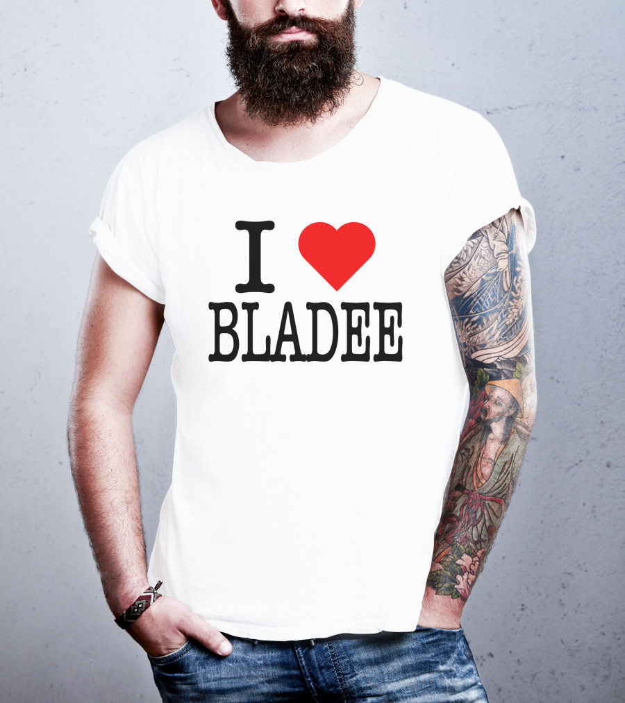I Love Bladee Heart Symbol Fandom T-Shirt
