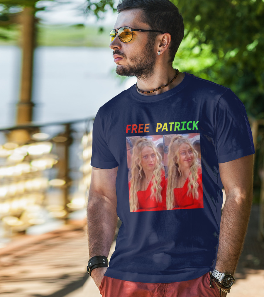 FREE PATRICK Double Image Red T-Shirt