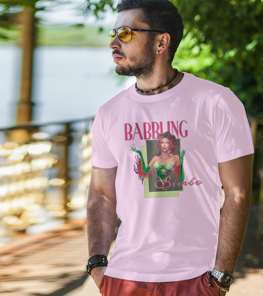 Voss Events Merch Jasmine Kennedie Babbling Bimbo Green Glamour Dress T-Shirt