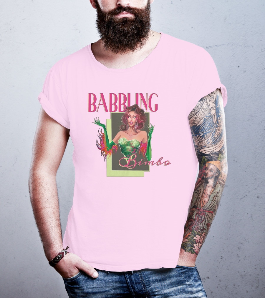 Voss Events Merch Jasmine Kennedie Babbling Bimbo Green Glamour Dress T-Shirt