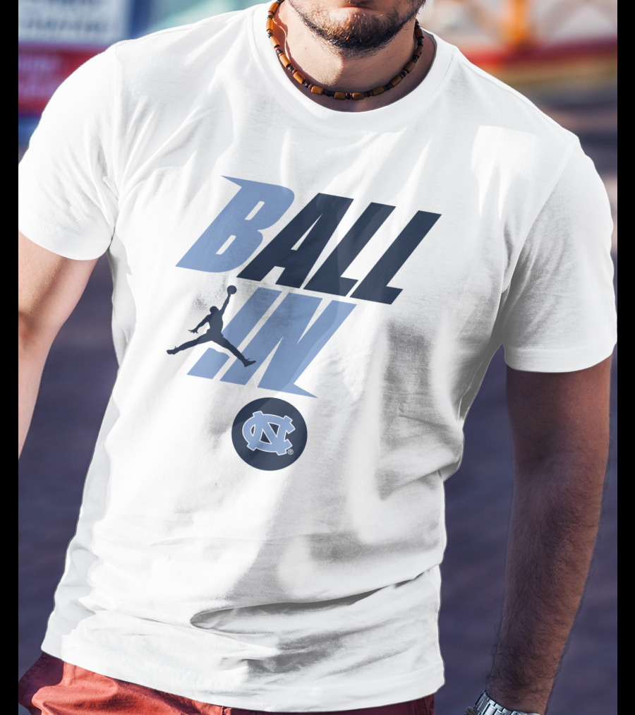 Goheels Shop Jordan Brand North Carolina Tar Heels Ball In Jumpman T-Shirt