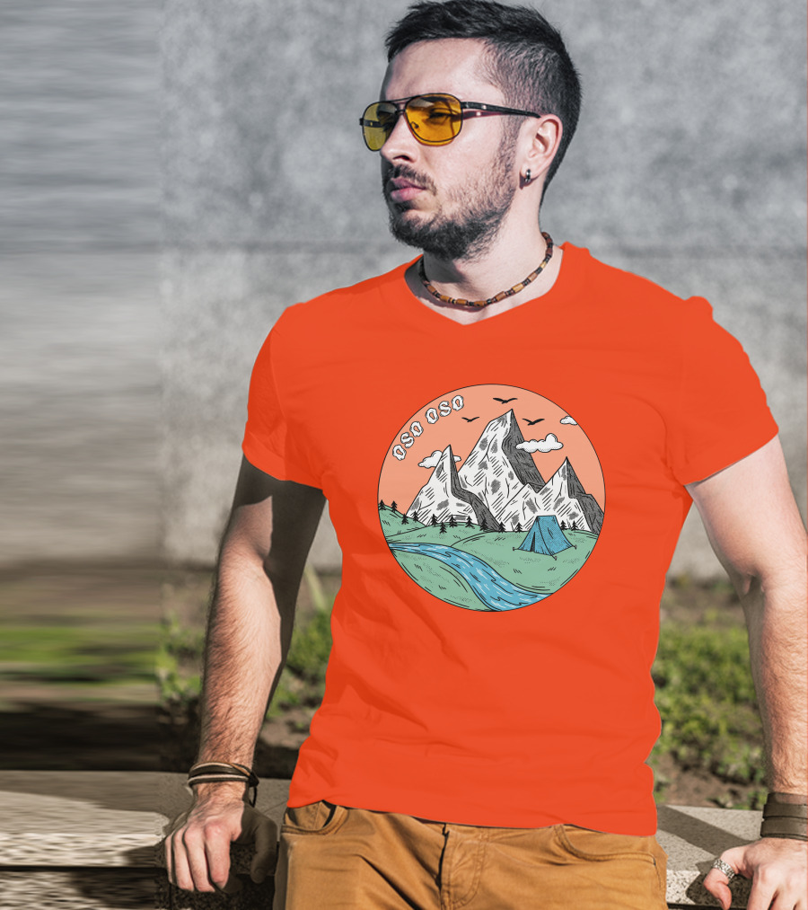 Christine Oso Oso River Tent Camping Mountains T-Shirt