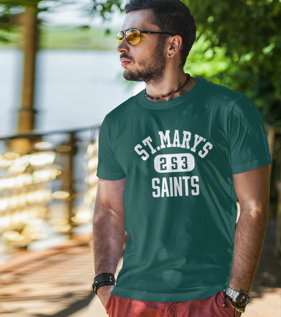 St. Mary's High School Saints 2S3 Team Spirit T-Shirt