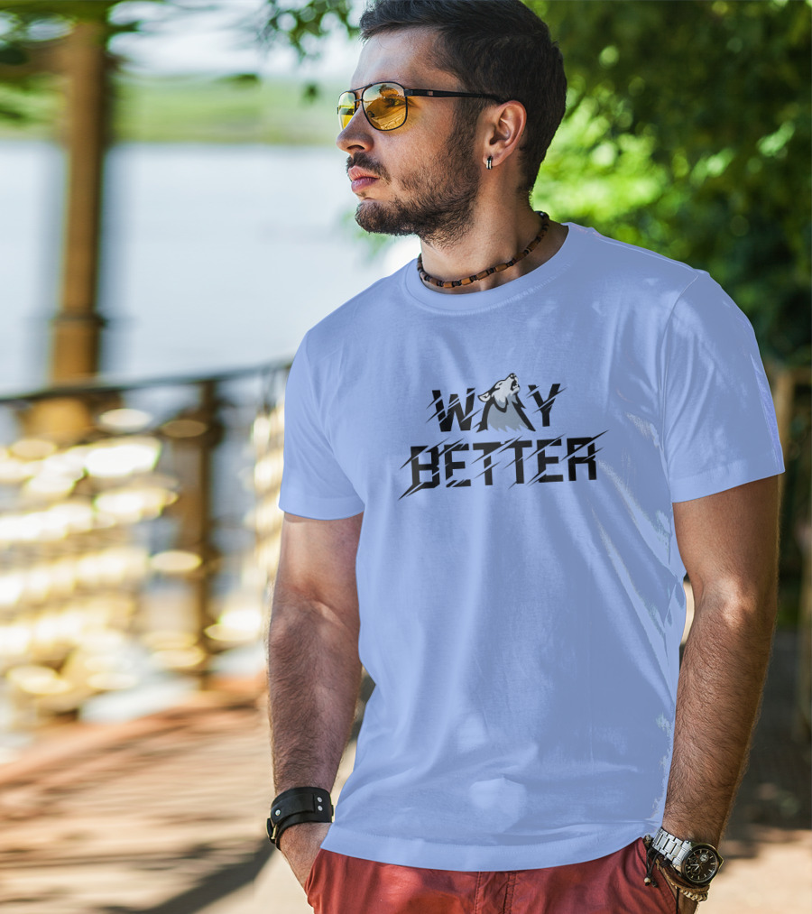 Way Better Wolf Stream Elements Merch Viss T-Shirt