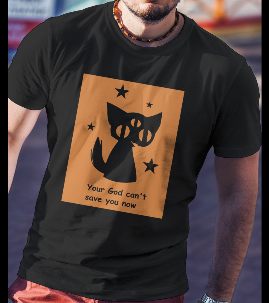 Rex Your God Can't Save You Now Three-Eyed Cat And Stars T-Shirt
