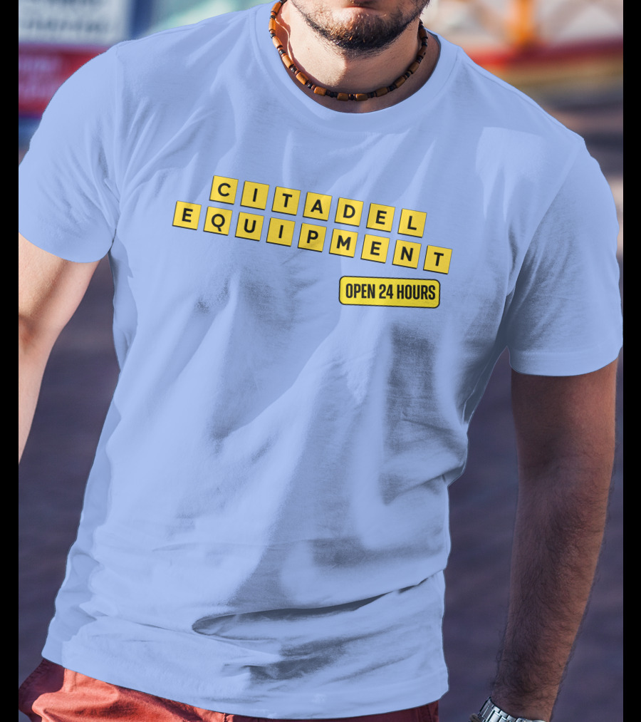 Citadel Equipment Open 24 Hours Kevin Yeager T-Shirt