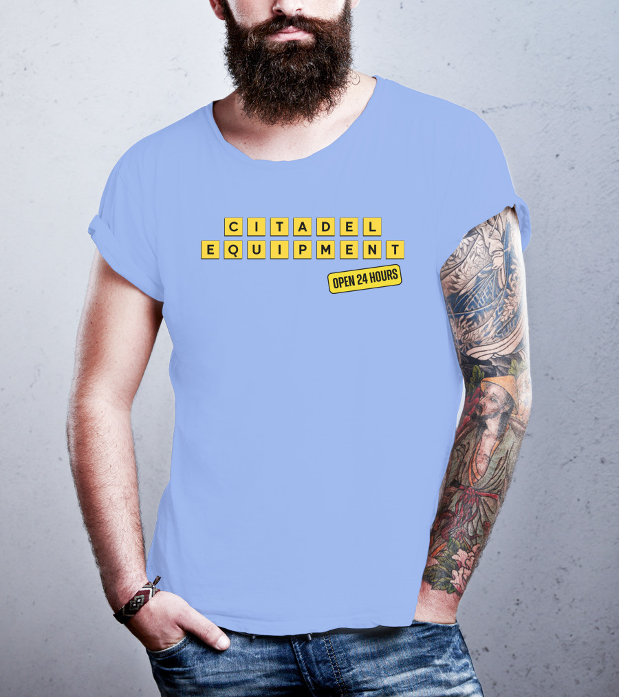 Citadel Equipment Open 24 Hours Kevin Yeager T-Shirt