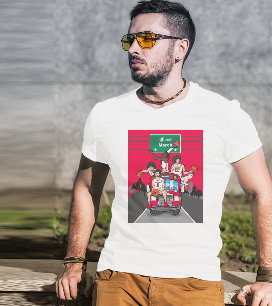 Rutgers Scarlet Knights Basketball March Madness Road Trip To Dayton Ohio T-Shirt
