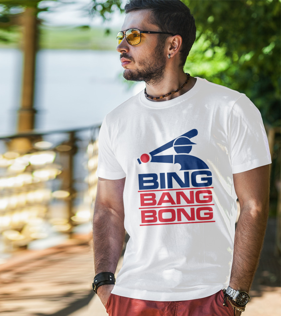 Bing Bang Bong Baseball Player T-Shirt