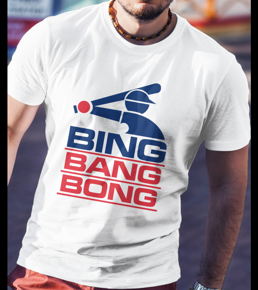 Bing Bang Bong Baseball Player T-Shirt
