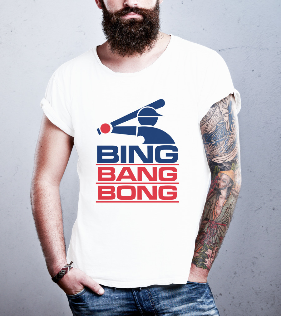 Bing Bang Bong Baseball Player T-Shirt