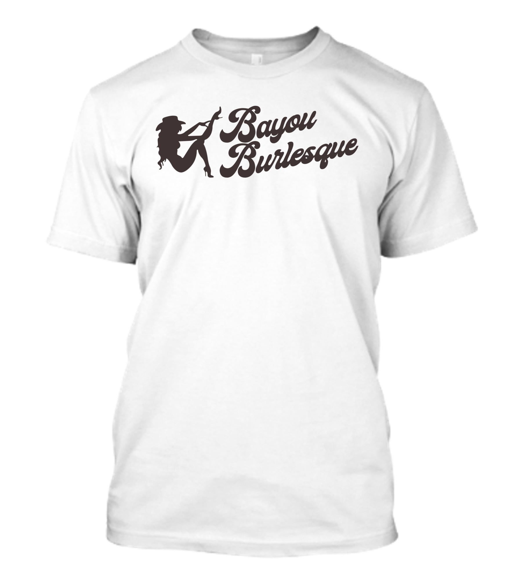 Bayou Burlesque Silhouette Western Hat And High Heels T-Shirt