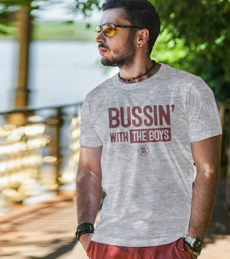 Bussin' With The Boys Red Logo Onesie T-Shirt