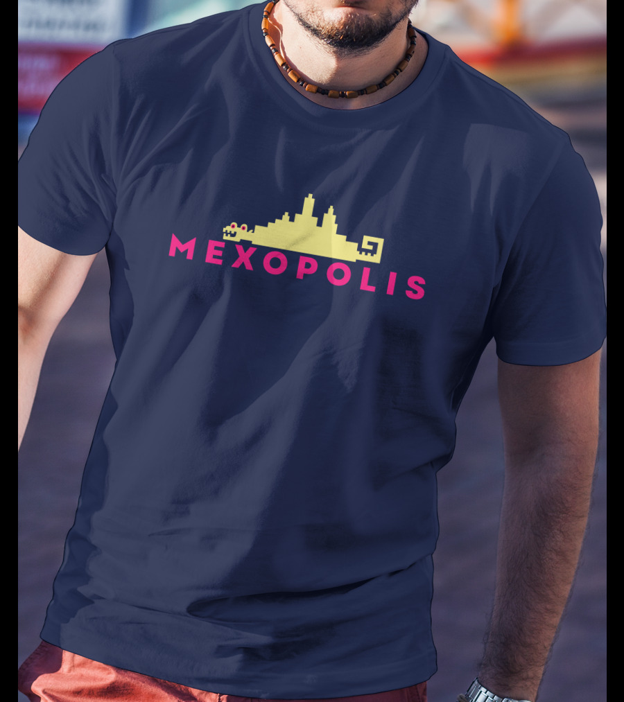 Mexopolis Jorge R. Gutierrez Cityscape Skyline T-Shirt