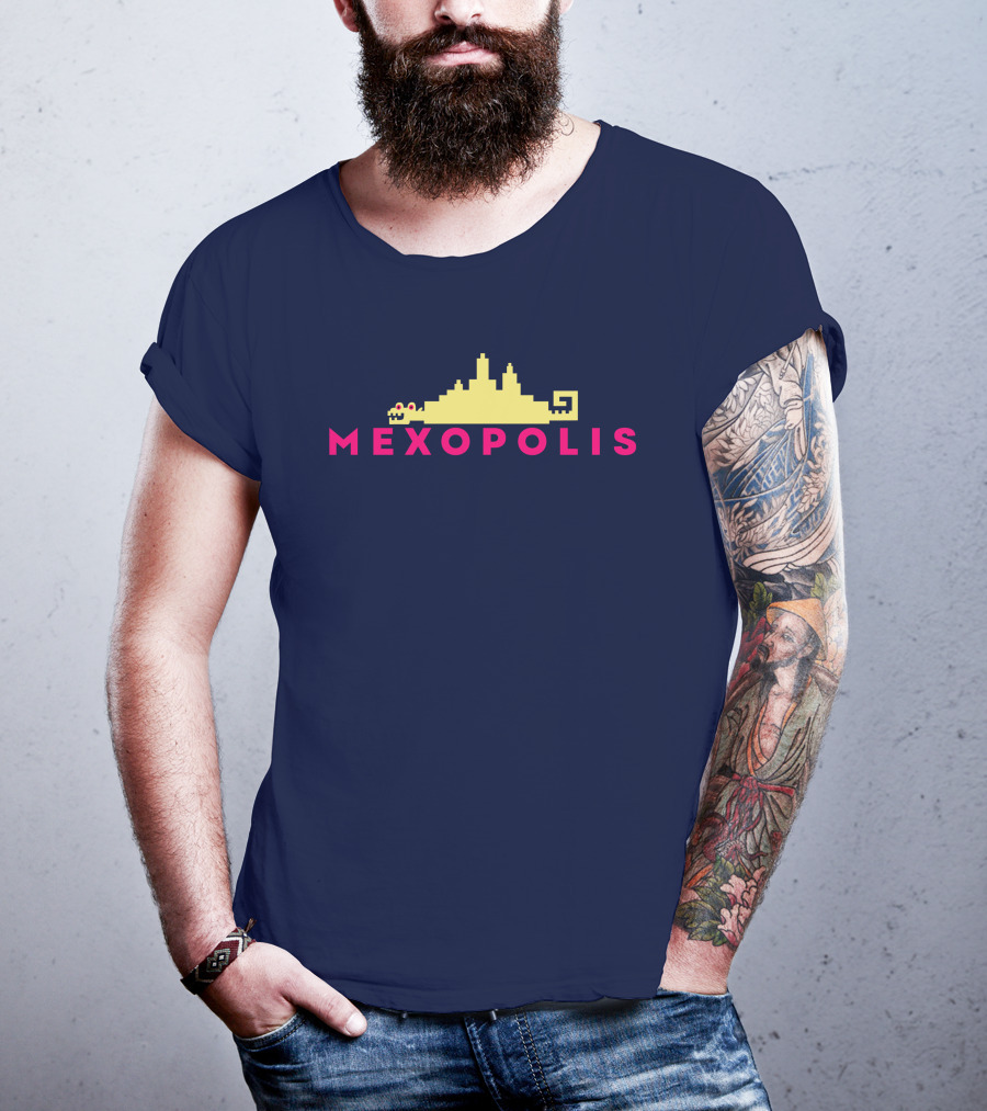 Mexopolis Jorge R. Gutierrez Cityscape Skyline T-Shirt