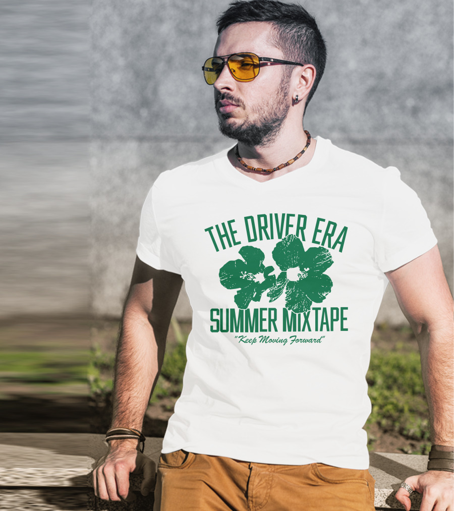 The Driver Era Summer Mixtape Keep Moving Forward Hibiscus T-Shirt