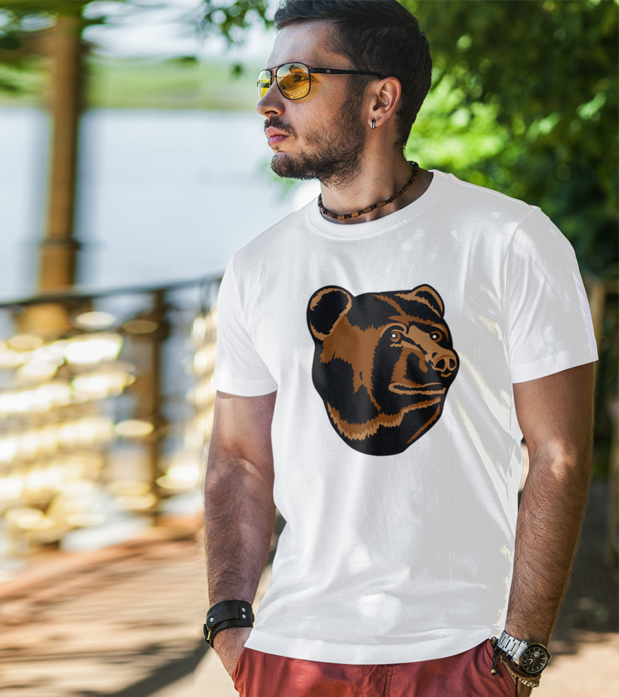 Boston Bruins Logo Bear Head T-Shirt
