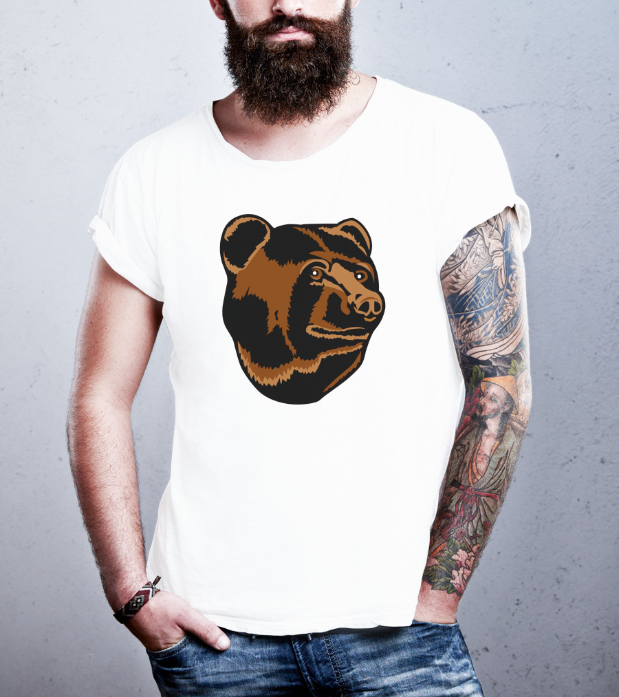 Boston Bruins Logo Bear Head T-Shirt