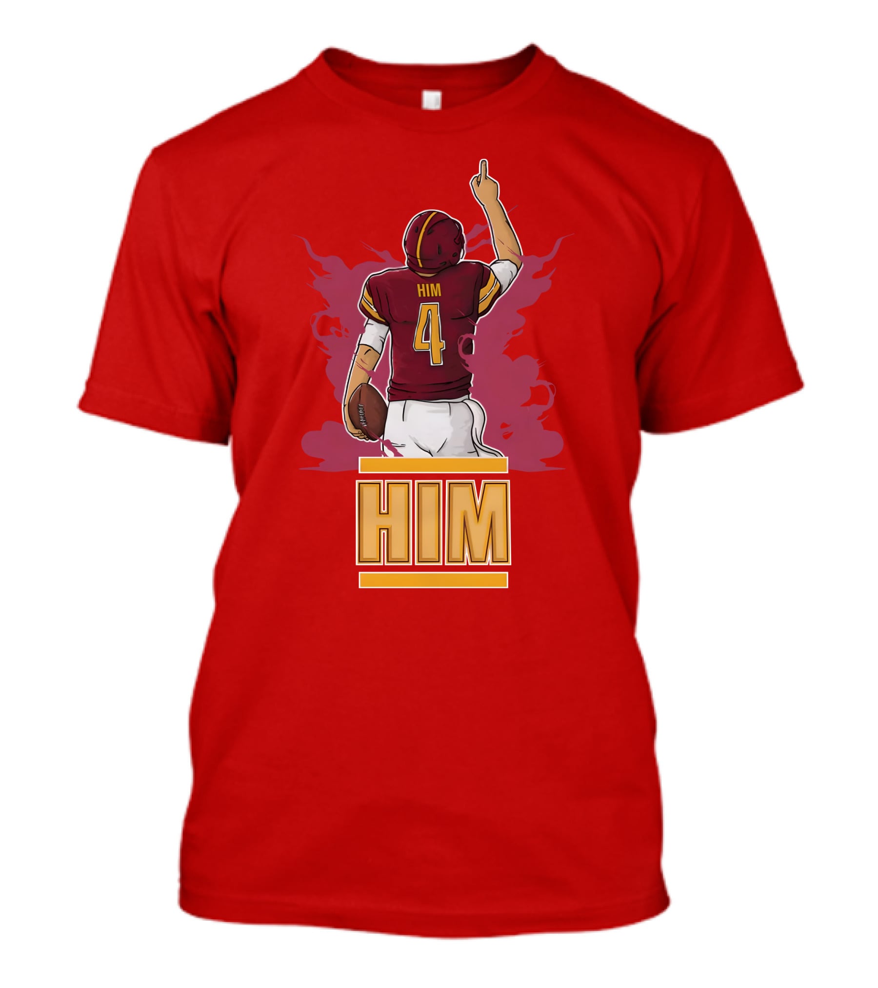 HIM 4 Football Artwork T-Shirt