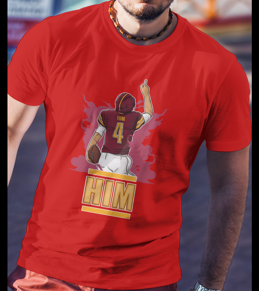 HIM 4 Football Artwork T-Shirt