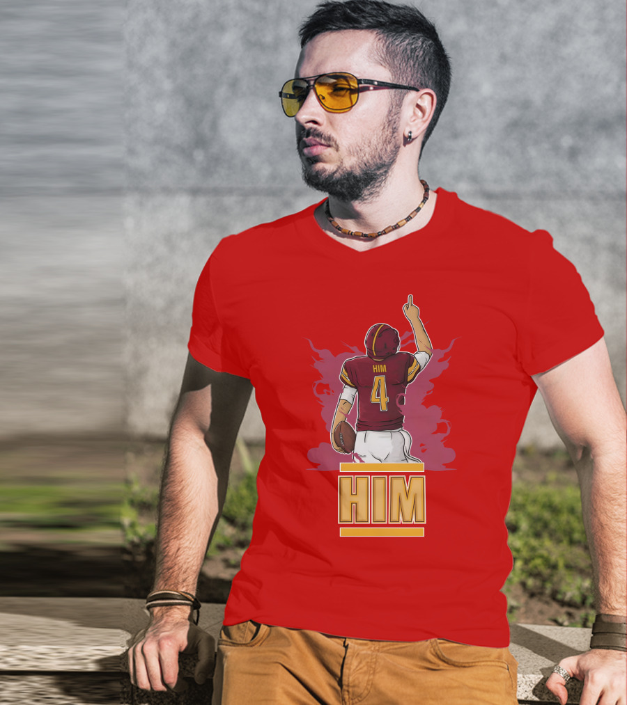 HIM 4 Football Artwork T-Shirt