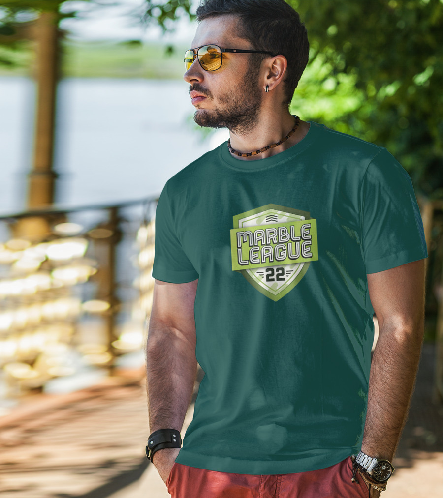 Marble League 22 Jelle's Marble Runs Badge T-Shirt