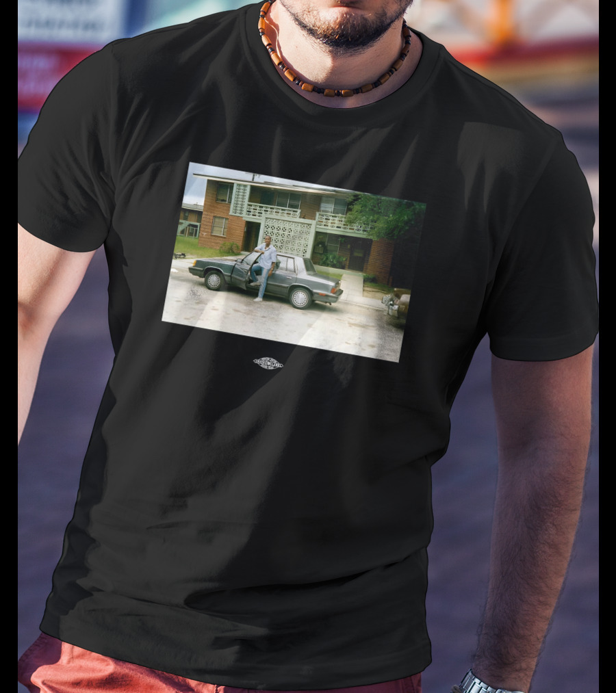 Vintage Warnock Midcentury Modern House Photo Retro Car Scene T-Shirt