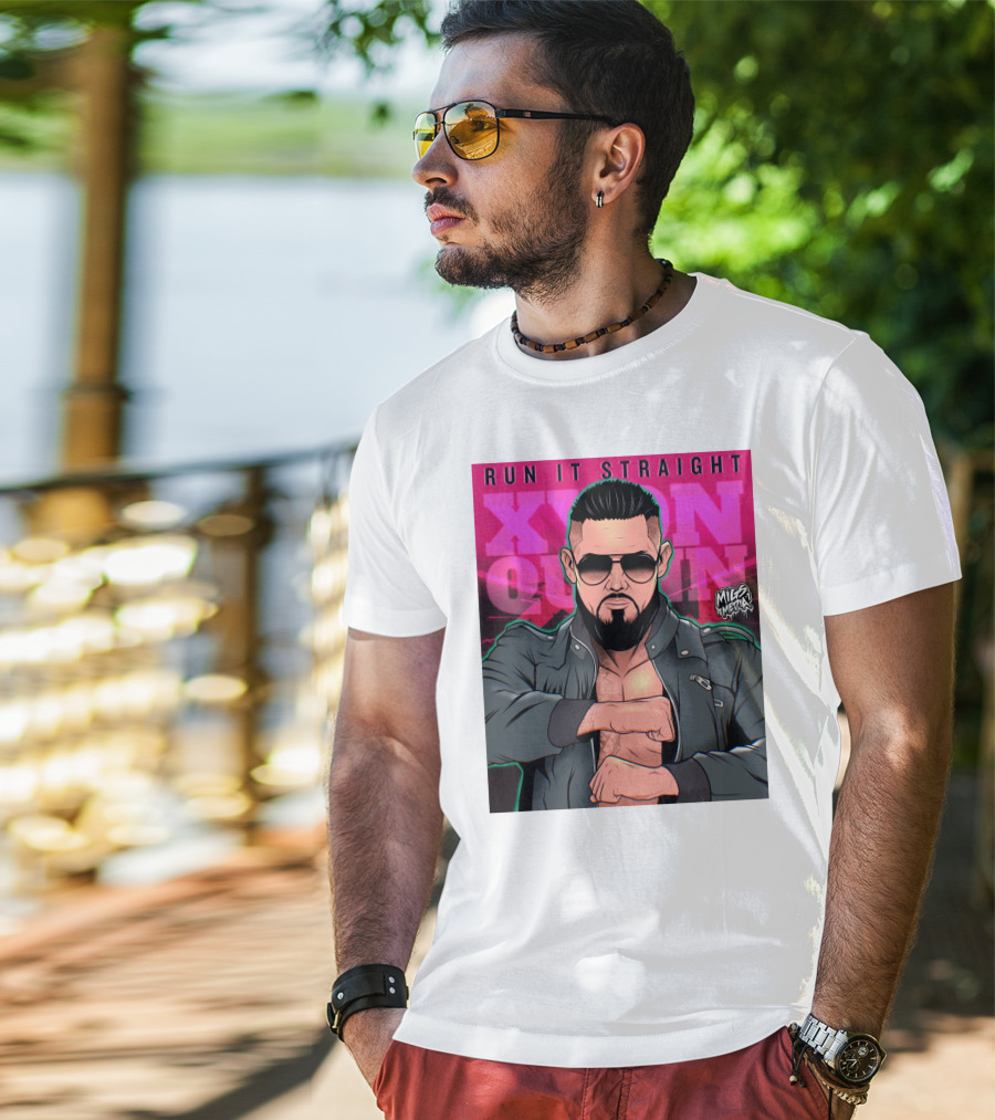 Run It Straight Xyon Quinn Miles Media Original T-Shirt
