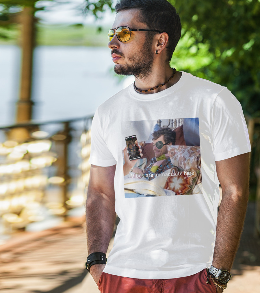Vibes Are Immaculate Here Cozy Bedtime Bliss T-Shirt