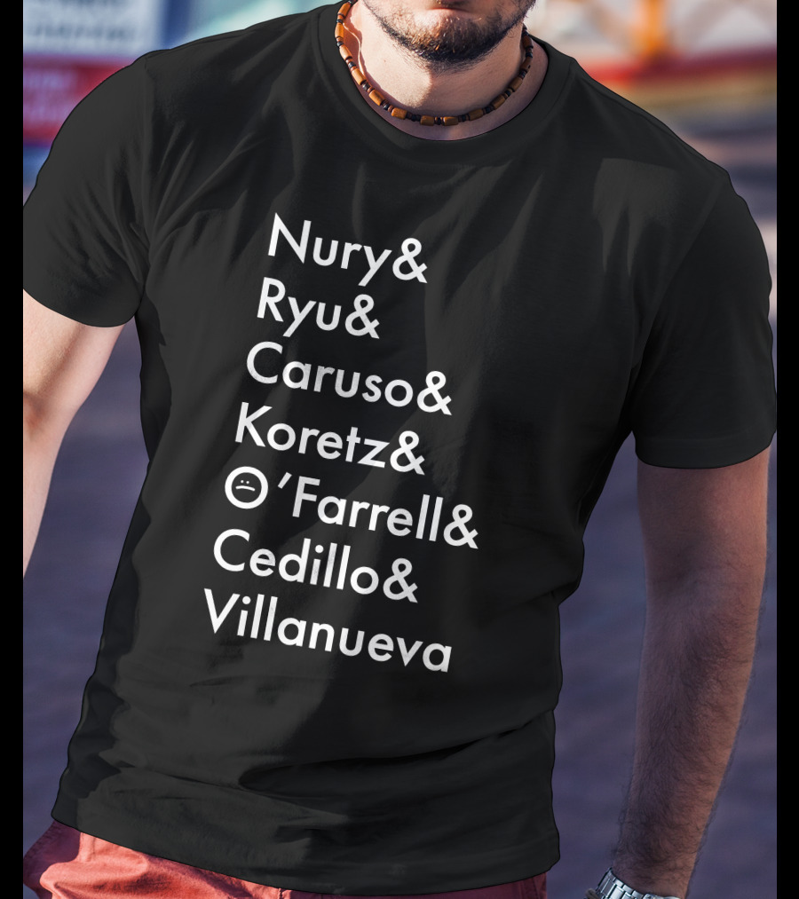 Nury Ryu Caruso Koretz O'Farrell Cedillo Villanueva T-Shirt