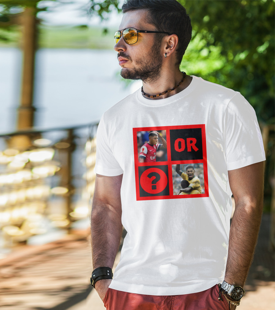 Walcott Question Mark Or Iconic Footballer Image T-Shirt