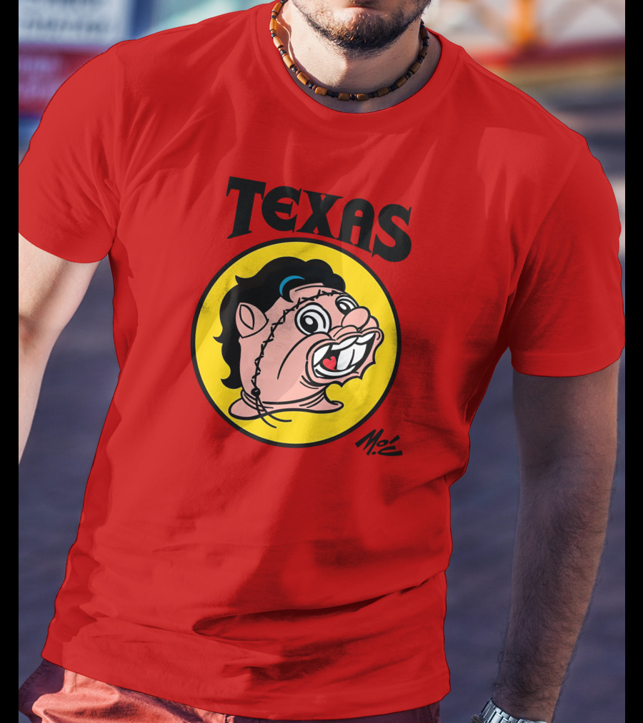 Texas Moc Heather Buckley Mo'e Cartoon T-Shirt