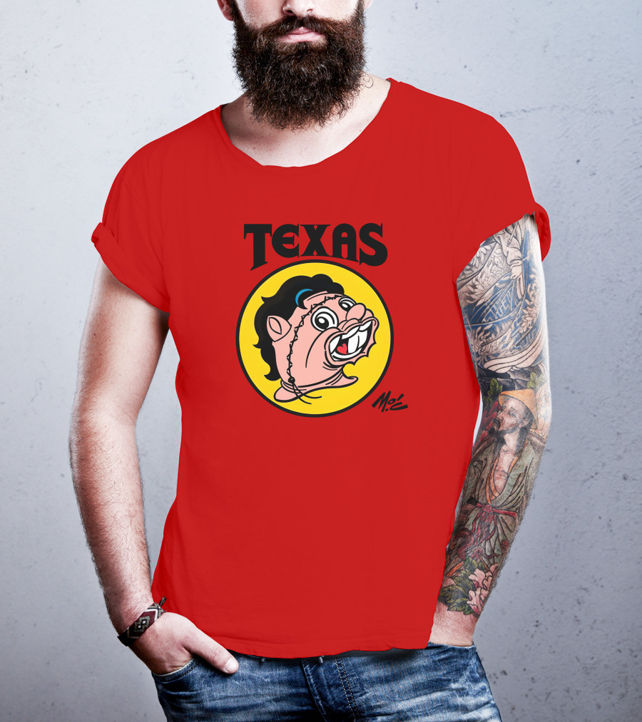 Texas Moc Heather Buckley Mo'e Cartoon T-Shirt