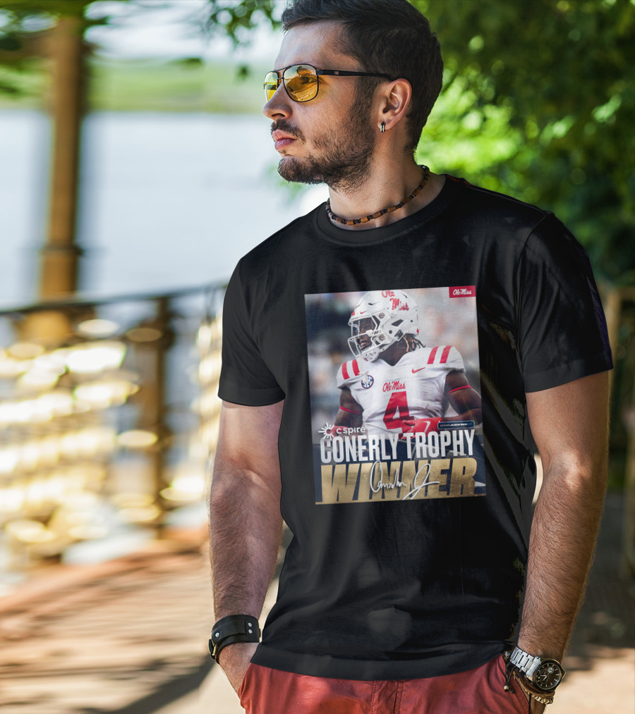 C Spire Conerly Trophy Winner Ole Miss Quinshon Judkins T-Shirt