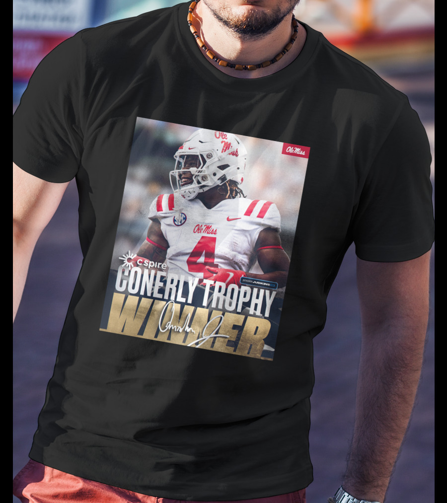 C Spire Conerly Trophy Winner Ole Miss Quinshon Judkins T-Shirt