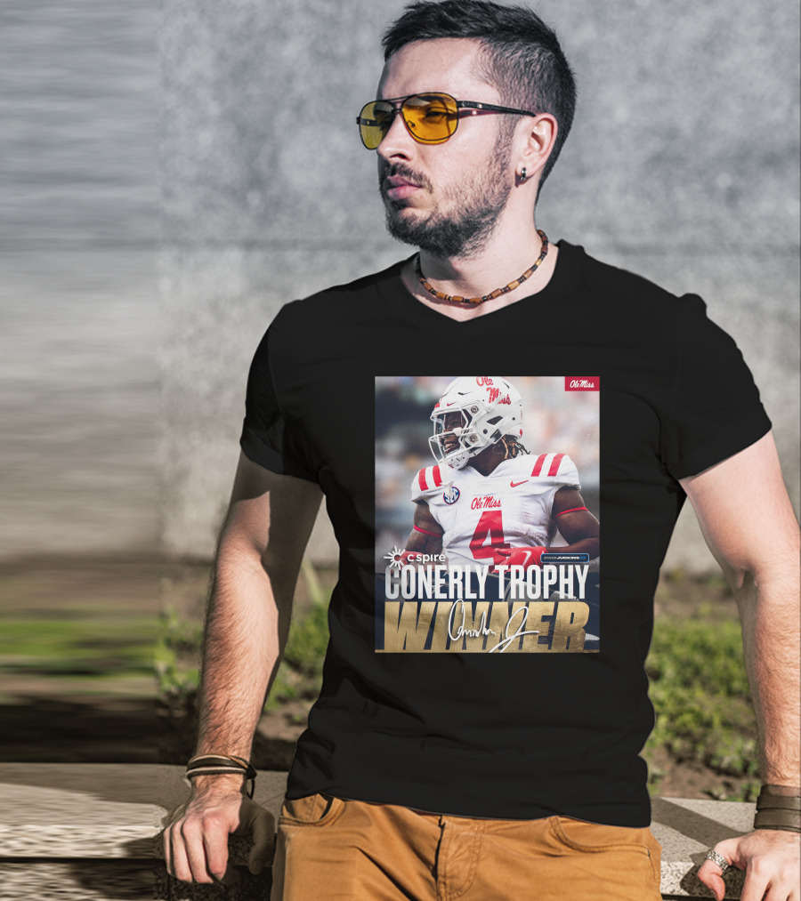 C Spire Conerly Trophy Winner Ole Miss Quinshon Judkins T-Shirt